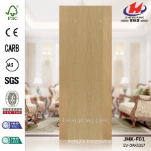 JHK-F01 Straight Texture Hot Sale Chinese Lowes Engineered ASH HDF Moulded Veneer Flush Door Panel